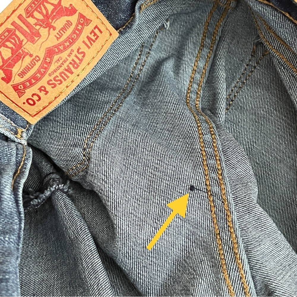 Levi's 724 High Rise Straight Jeans Distressed Ripped - Picture 13 of 16